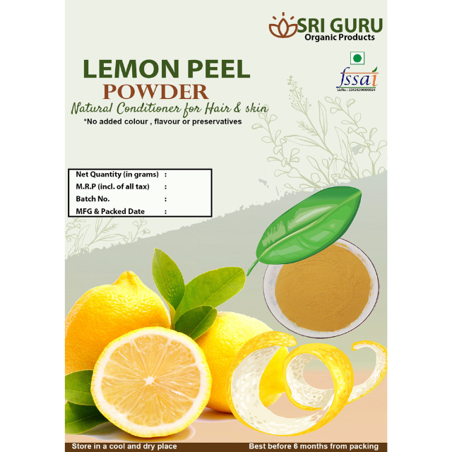 lemon peel powder